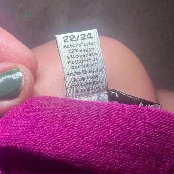 French Laundry Plus Purple Sweater Womens 2X 22W/24W Lace Bead Sequins - Picture 7 of 7